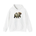 Bear Forest Silhouette Hoodie — Nature Double Exposure Graphic Sweatshirt